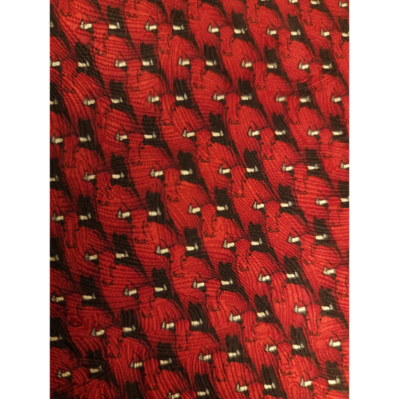 The Nature Conservatory Bull Silk Red Tie 4.5x62" - Picture 4 of 6